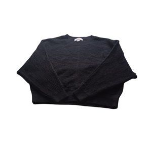 MICHAEL  MICHAEL KORS BLACK ROUND NECK KNITTED  DOLMAN SLEEVE PULLOVER SWEATER